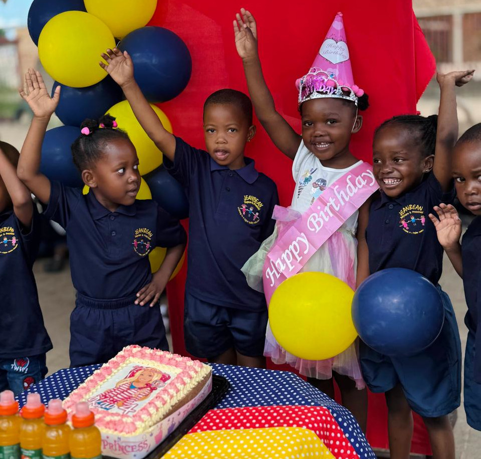 Birthday celebration at Jeanbean Preschool in Limpopo